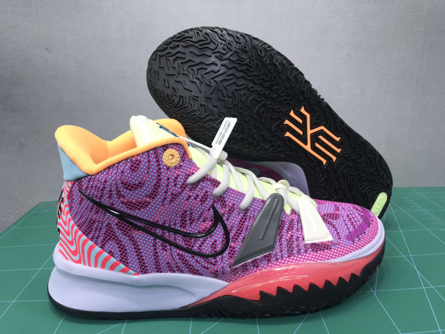 2020 Nike Kyrie Irving 7 Purple Orange White Red - Click Image to Close